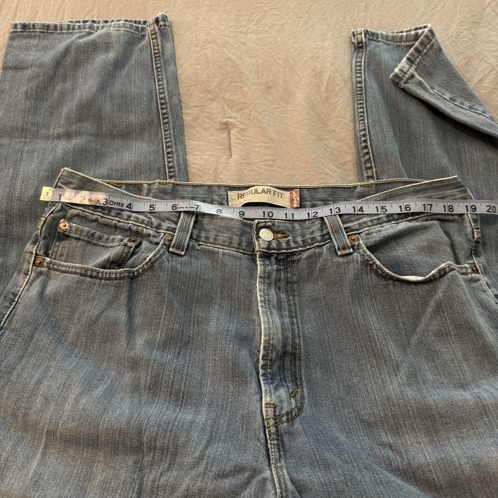 Levi's 505 Regular Fit Men's Jeans Size 38x30 100% Cotton Non-Stretch - Picture 5 of 8